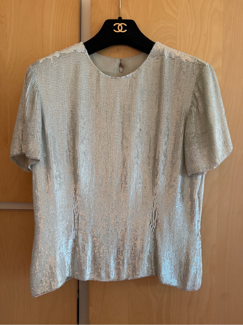 Vintage Oscar de la Renta Sequin Top Size 10